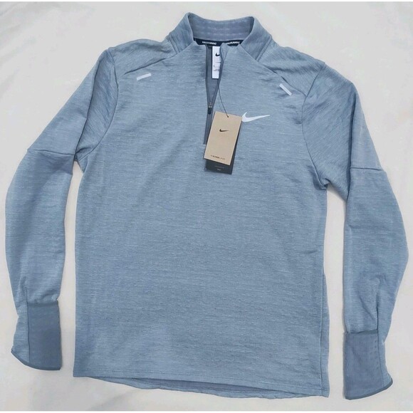 Nike Running Therma-Fit Repel Element DD5662-084 Gray 1/4 Zip Jacket Men Medium - Picture 1 of 2